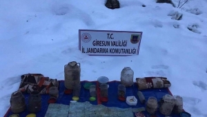 Giresun'da teröristlere ait depo ele geçirildi