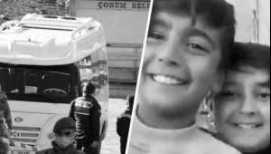 Tunç Taşar (14) ve Kaan Hakverdi (14),Çorum Alaca’da okul servisinde silahla vurularak öldürüldü