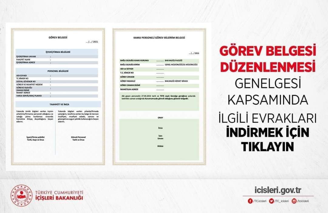 81 İl Valiliğine Görev Belgesi Düzenlenmesi Genelgesi Gönderildi