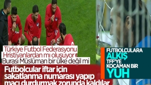 Giresunspor - Keçiörengücü maçında ezan okunduğunda oyun durdu. Oyuncular oruçlarını açtı