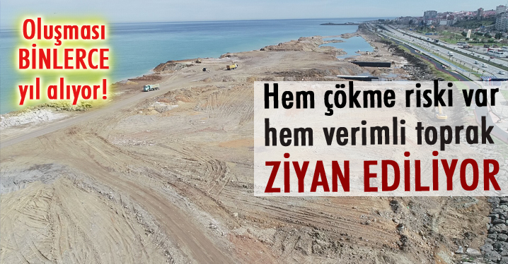 Trabzon'da 'tarım toprağıyla deniz dolgusu' tartışması