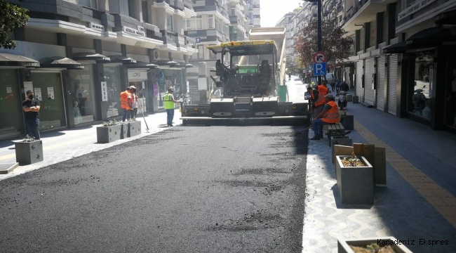 Çiftlik Caddesi'nde asfaltlama çalışmaları başladı