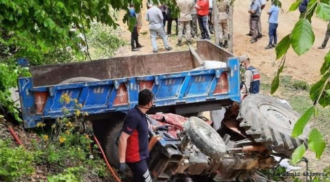 Erbaa’da traktör kazası: 1 kişi öldü 