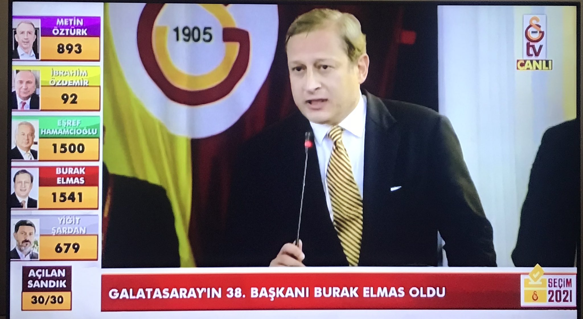 Galatasaray'da yeni başkan Burak Elmas oldu