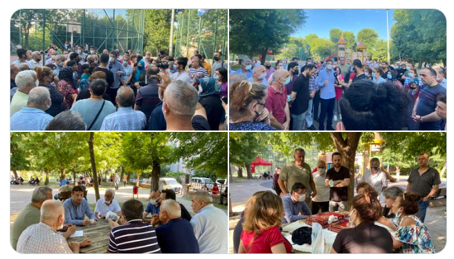 Tozkoparan'da kentsel dönüşüme karşı mücadele devam ediyor...