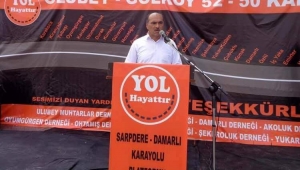 SARPDERE DAMARLI ÇATALARMUT KARAYOLU PLATFORM UNUN DÜZENLEDİĞİ PROGRAMA ÇOK SAYIDA MİSAFİR KATILDI