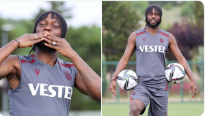  Trabzonspor'un yeni transferi Gervinho antrenman öncesi açıklamalarda bulundu