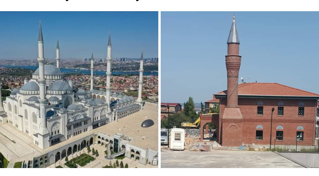 BÜYÜK ÇAMLICA CAMİNİN KARŞISINA HALK İÇİN YENİ BİR CAMİ YAPILIYOR!