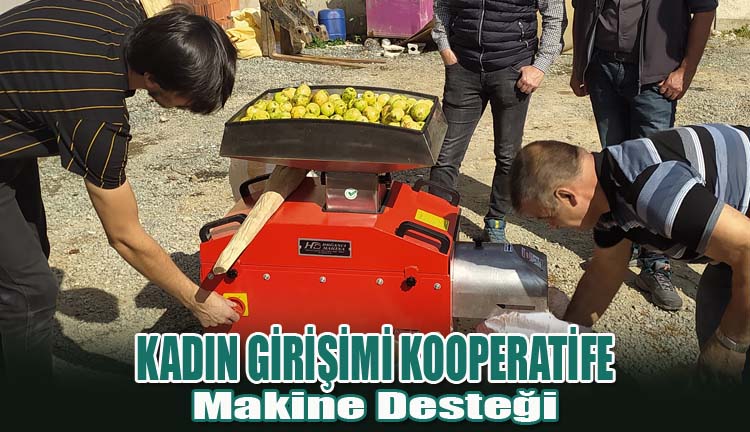 Kadın Girişimi Kooperatife Makine Desteği Sağlandı