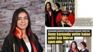 Şehit kızı Merve Soyer savcı oldu... 