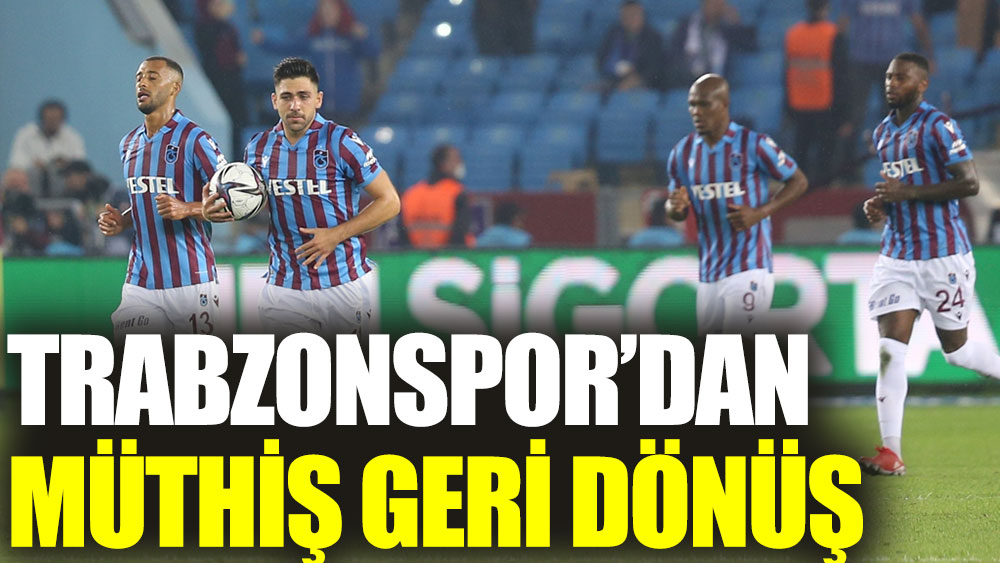 Trabzonspor Fenerbahçe 'yi 3-1 le geçti 