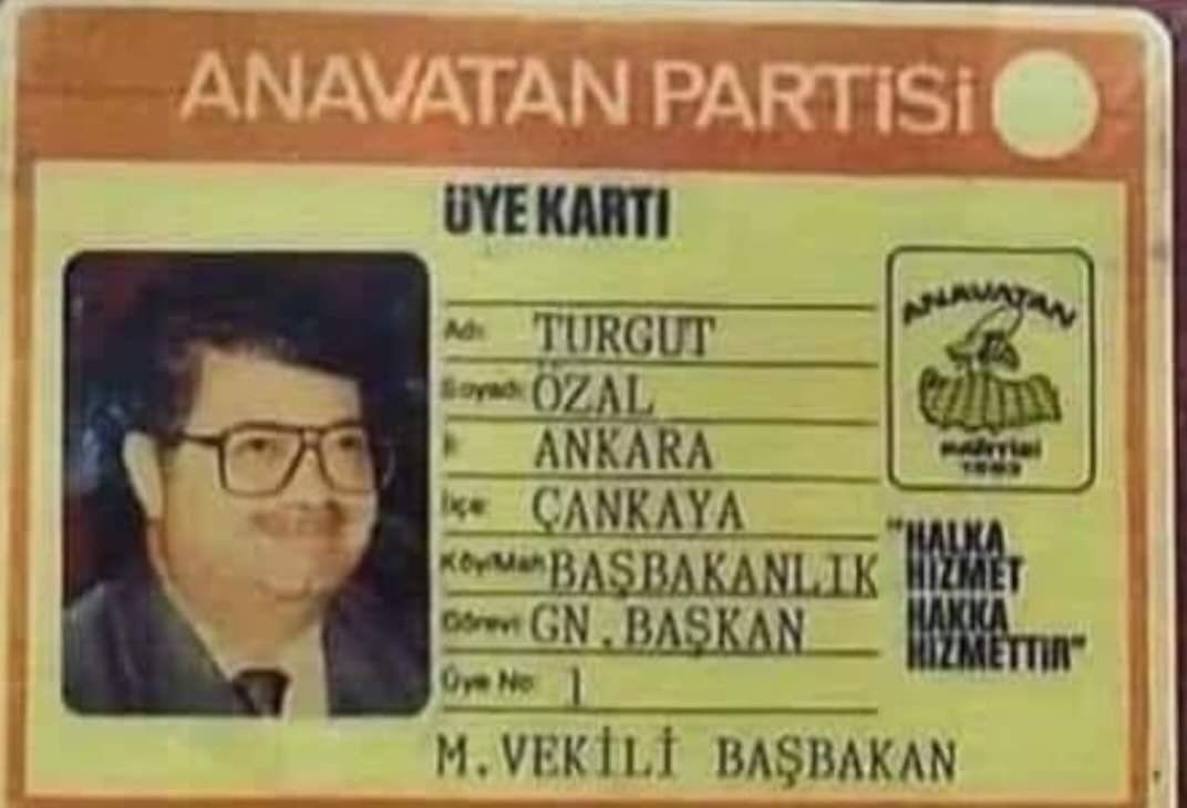 6 Kasım 1983 TARİHLİ GENEL SEÇİM, ANAVATAN PARTİSİ ve TURGUT ÖZAL 