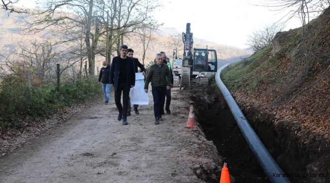 AYBASTI’DA İÇME SUYU SORUNUNA NEŞTER VURULUYOR
