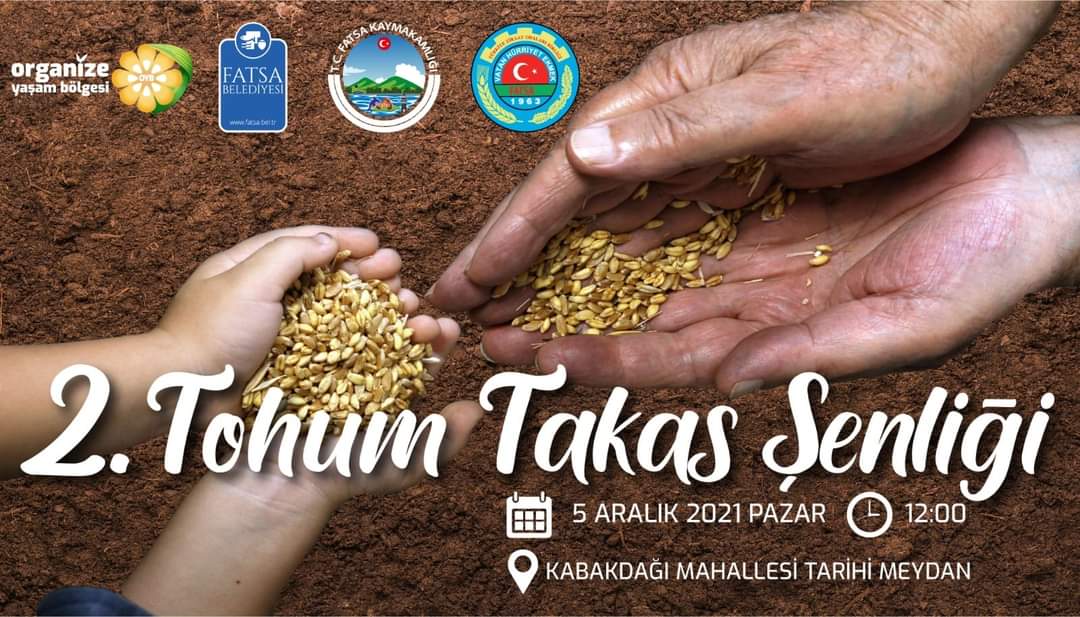 Fatsa Kabakdağı 2. Tohum Takas şenliğine Davetlisiniz