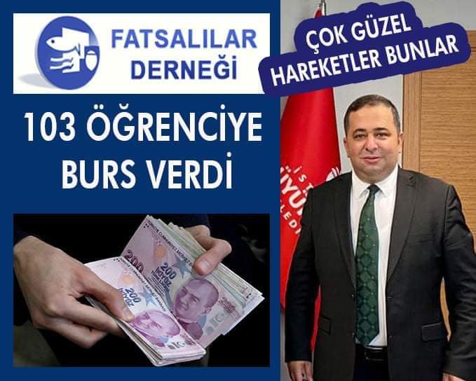 FATSALILAR DERNEĞİ 103 ÖĞRENCİYE BURS VERDİ