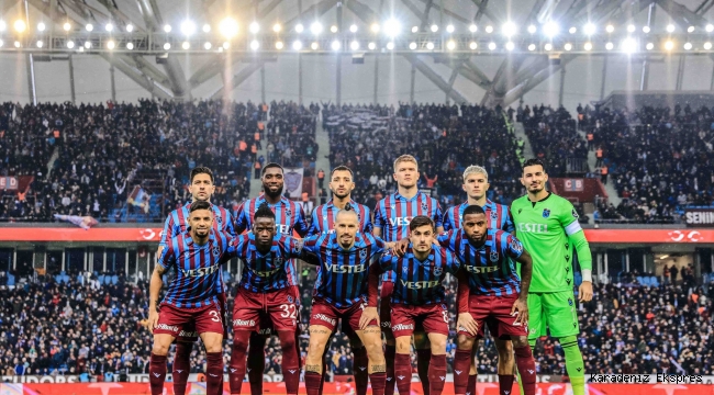 Trabzonspor, sezonun ilk yarısını 46 puanla zirvede tamamladı