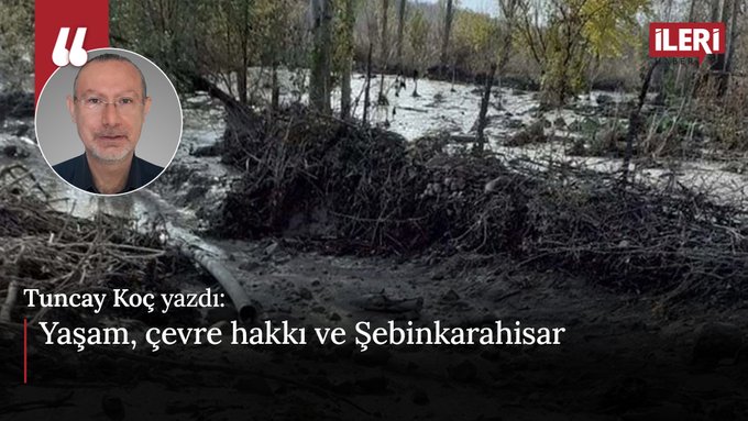 Yaşam, çevre hakkı ve Şebinkarahisar... Tuncay Koç'un yazısı...