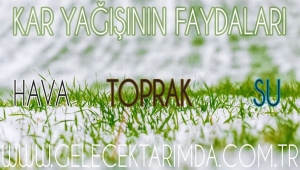 Kar yağışının faydaları saymakla bitmiyor...