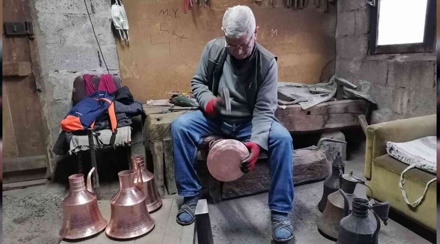 Muzaffer Yılmaz, Giresun'un son bakır ibrik ustası
