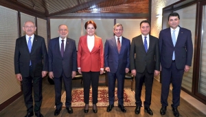 6 siyasi parti lideri ilk kez bir araya geldi