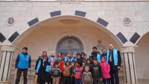 TOKAT’TAN YOLA ÇIKAN YARDIM KERVANI İDLİB'E ULAŞTI 