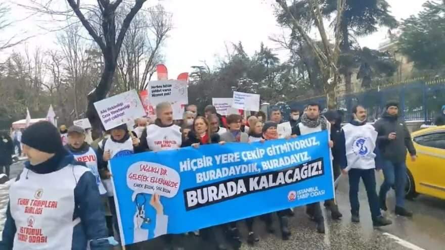 Hekimler İstanbul’dan seslendi: Hiçbir yere çekip gitmiyoruz, buradaydık, buradayız, burada kalacağız