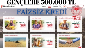 ZIRAAT BANKASINDAN GENÇLERE 10 YIL GERİ ÖDEMELİ FAİZSİZ KREDİ