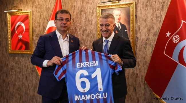 Ekrem İmamoğlu Trabzonspor'u ziyaret etti 