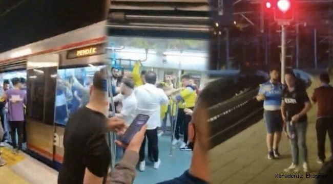 Fenerbahçe taraftarları Marmaray’da 3 Trabzonsporlu taraftara linç girişiminde bulundu