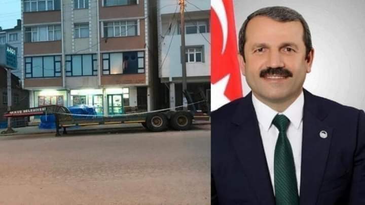 Ordu Akkuş Belediye başkanı zincir marketlerin önüne belediye araçları çektirdi..