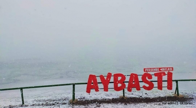 Ordu'da Yaylalar beyaza büründü..