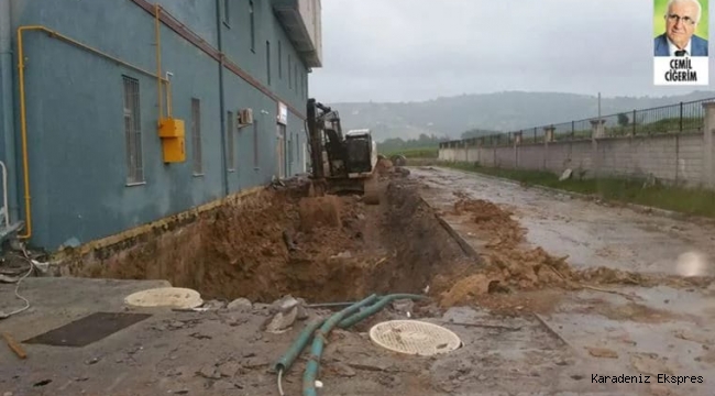 Samsun'da devlet hastanesini su bastı