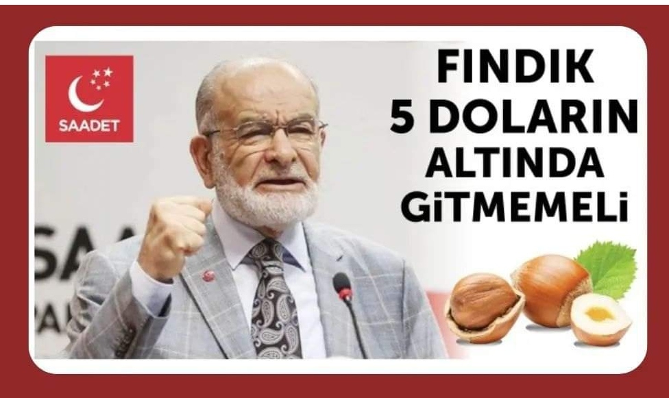 Başkan Karamollaoğlu: Fındık özel bir ürün 5 usd olmalı 