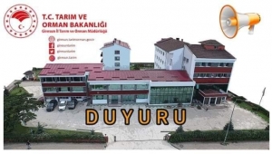 Değerli üreticilerimize duyuru! 