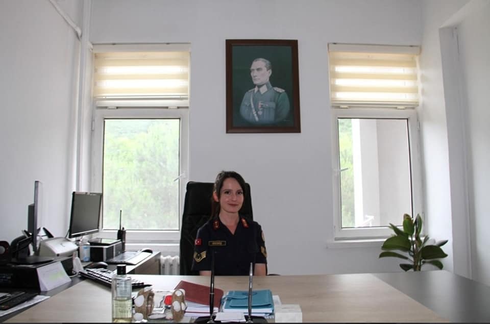 Giresun'un ilk kadın karakol komutanı Yağlıdere ilçesine atandı