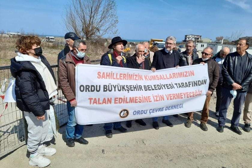 Ordu'da deniz dolgusu projesinde 