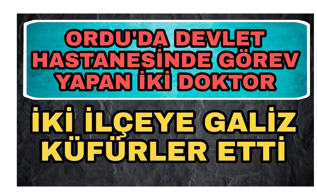 Doktorların sosyal medya hesabından ettiği küfürler iki ilçede infial yarattı