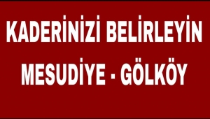 MESUDİYE VE GÖLKÖY İKİ İLÇE KADERİNİ BELİRLEMELİ..