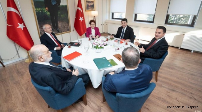 6 Siyasi parti liderlerinin toplantı sonrası yaptıkları ortak açıklama…