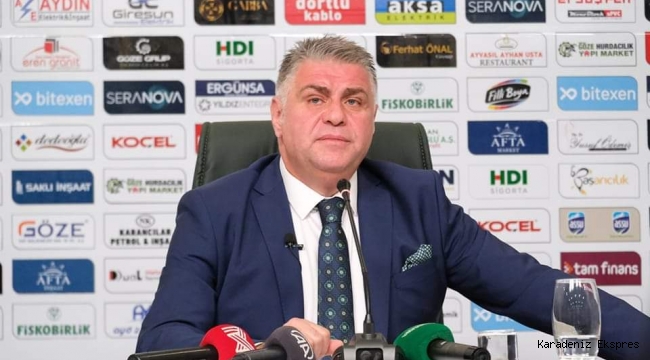 Giresunspor Başkanı Nahid R. Yamak düzenlediği basın toplantısında gündeme ilişkin açıklamalarda bulundu