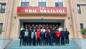 Şampiyon Orduspor'dan, Vali Sonel'e Teşekkür Ziyareti