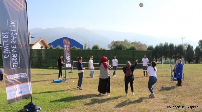 Çalışanlar spor için mola verdi...Harika bir proje ...