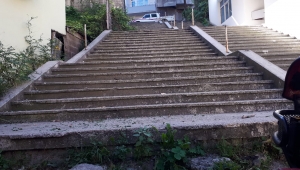 Ordu Gölköy'de bu nasıl merdiven ?