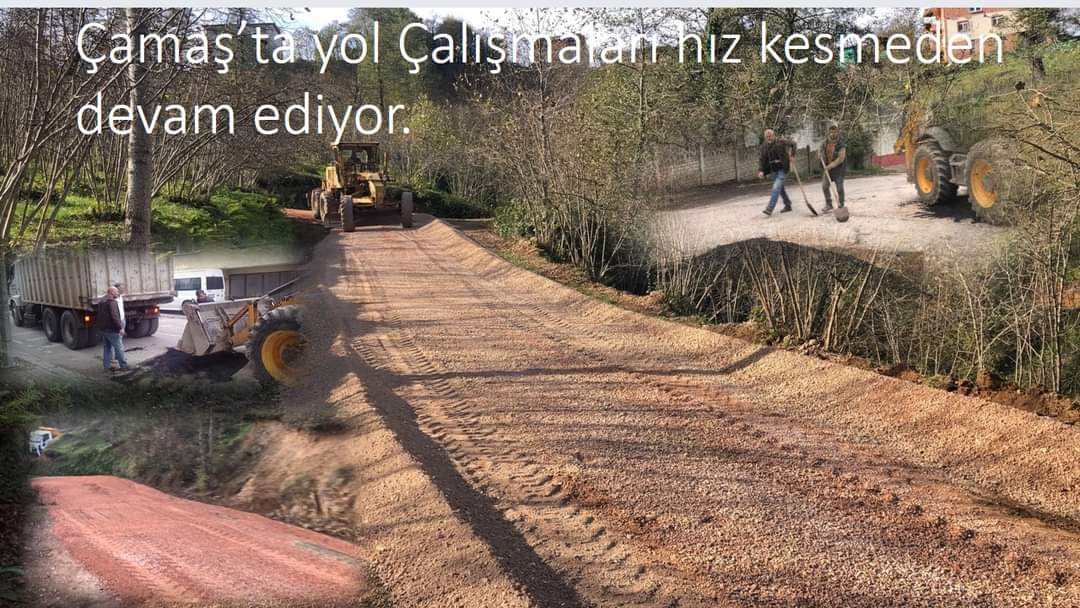 Başkan İstanbul'da olmasına rağmen yol çalışmasını yakından takip ediyor