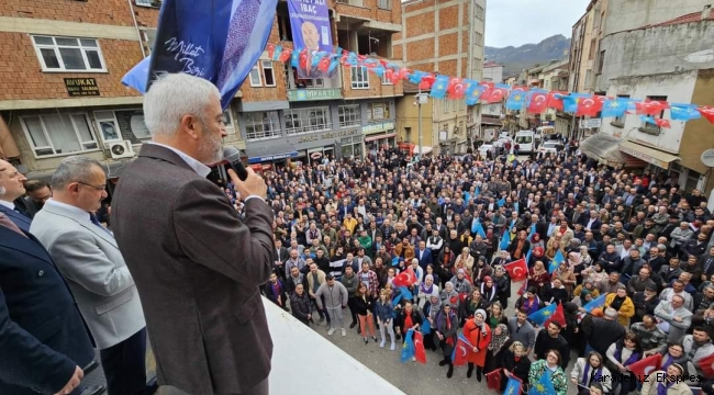 ENVER YILMAZ'DAN ÇATALPINAR'DA TARİHİ MİTİNG 