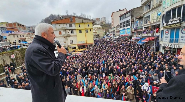 ORDU BÖYLE MİTİNG GÖRMEDİ GÖLKÖY MEYDANLARA SIĞMADI 