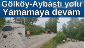 Aybastı-Gölköy yolunda yamamaya devam...