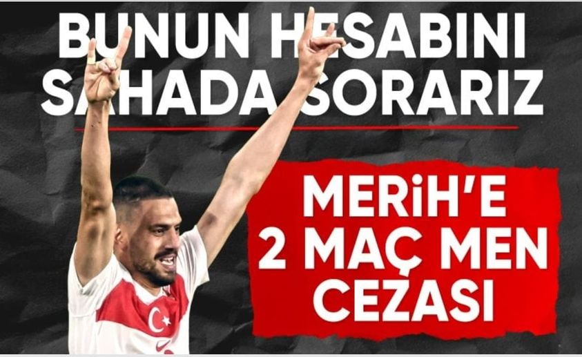UEFA Disiplin Kurulu Milli futbolcu Melih Demiral'a 2 maç ceza verdi