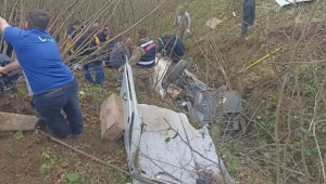 Ordu da Yedaş Aracı Fındık Bahçesine Yuvarlandı: 3 Personel Yaralandı 