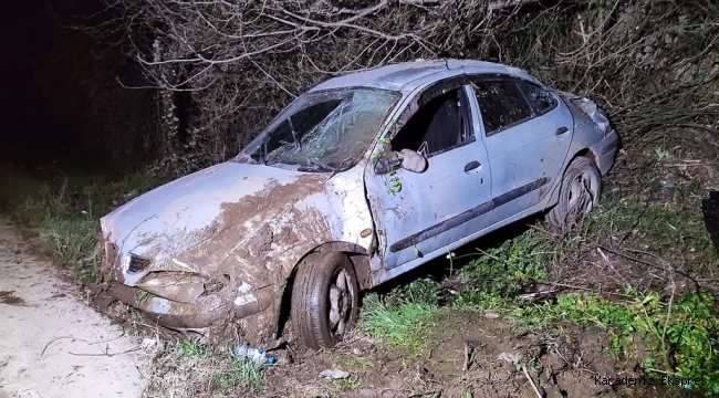 Çatalpınar-Fatsa kara yolunda trafik kazası meydana geldi